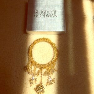 Gold & Swarovski crystal Indian bracelet